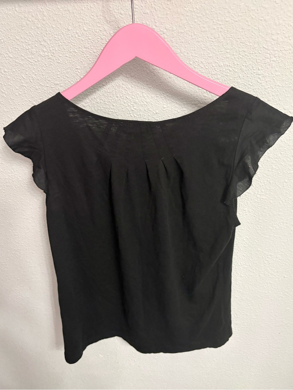 LOFT Black Ruffle Top - Picture 5 of 5